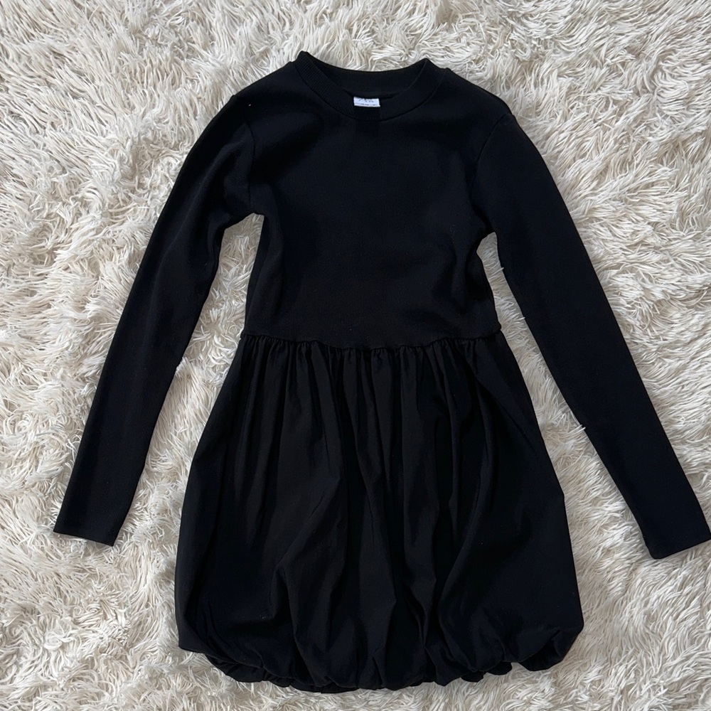 Zara Black Long Sleeve Kids Dress
